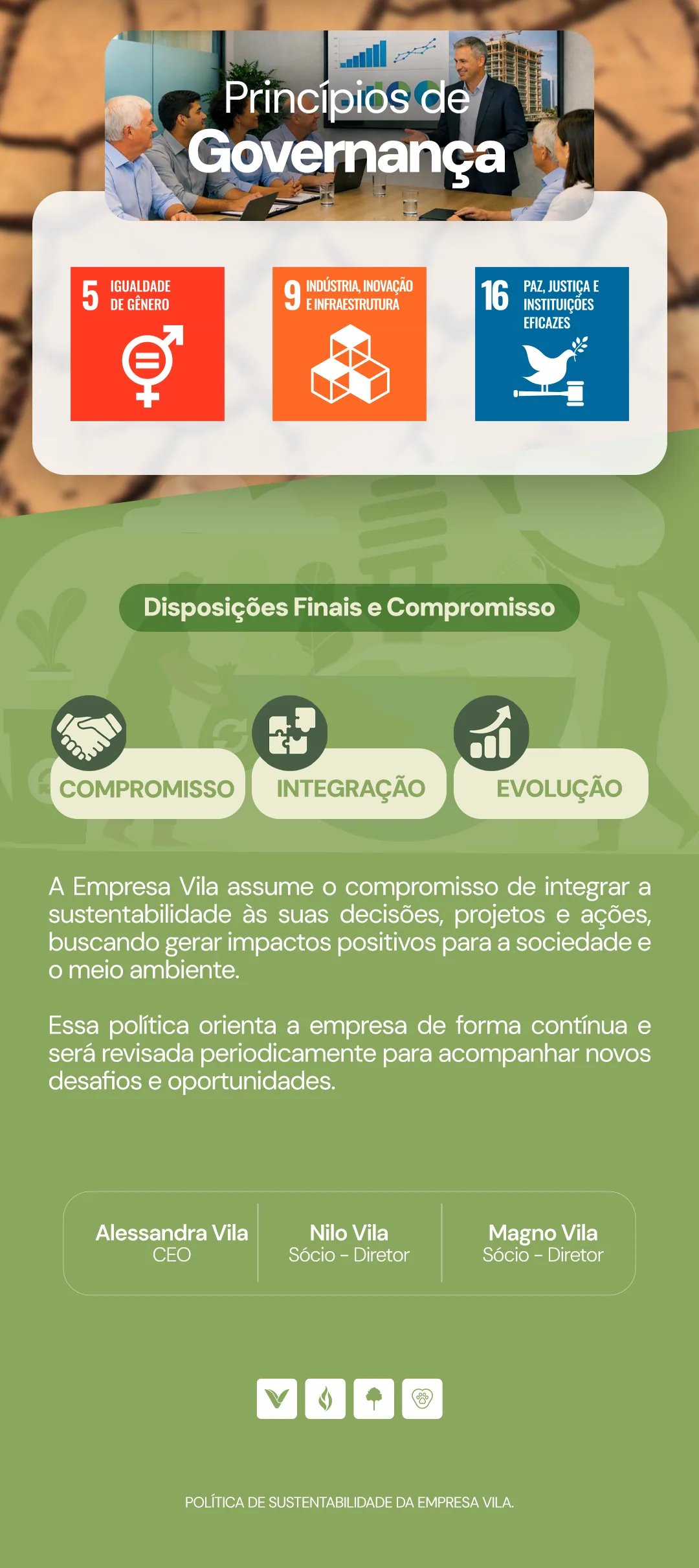Política de Sustentabilidade da Empresa Vila – parte 8 de 8